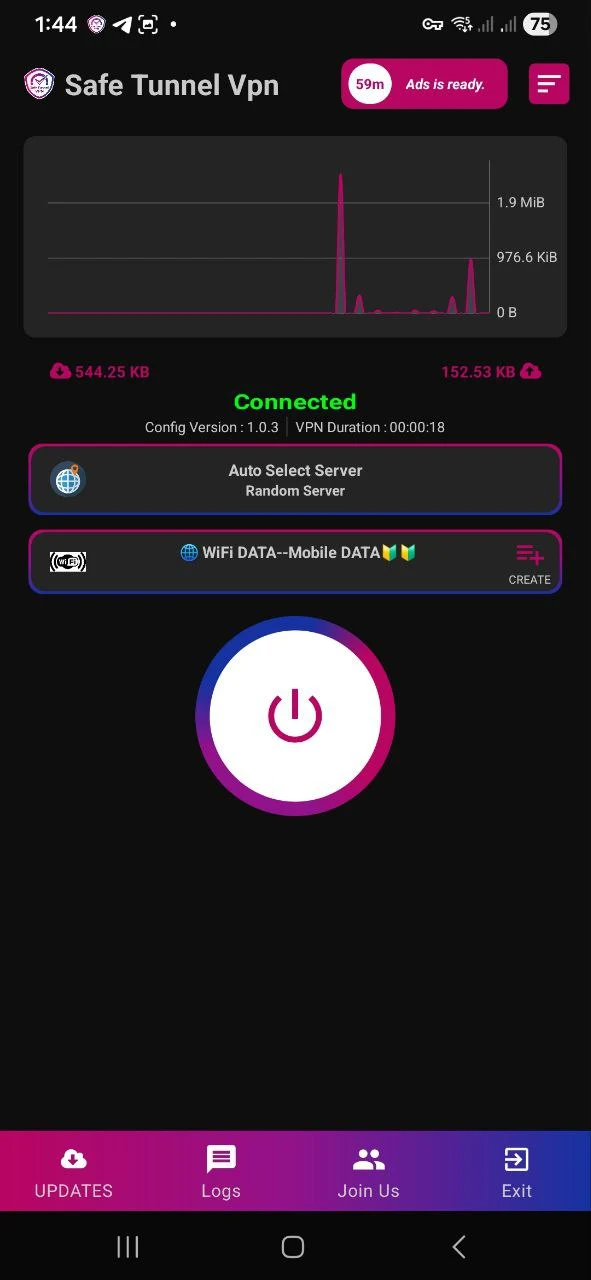 SAFE TUNNEL VPN screenshot