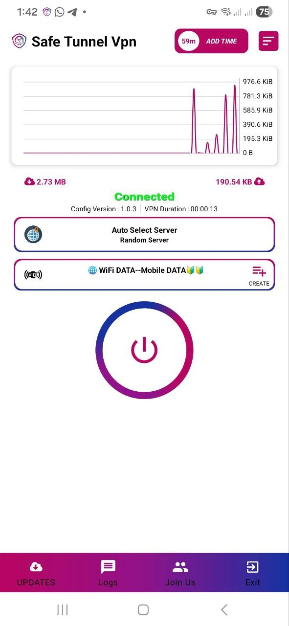 SAFE TUNNEL VPN screenshot