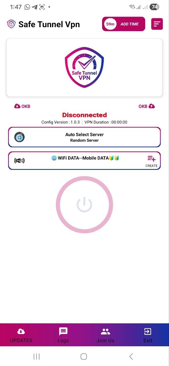 SAFE TUNNEL VPN screenshot